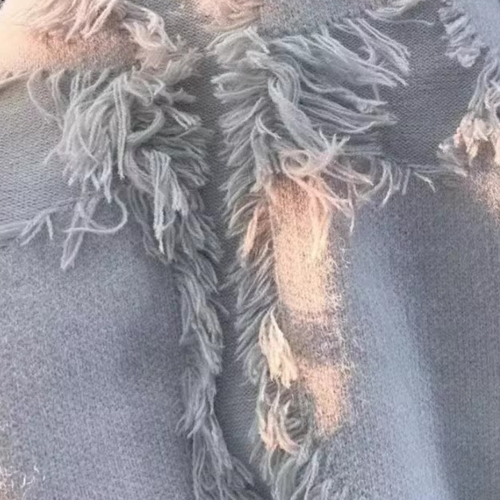 Trendy Grey Sweater with Unique Design for Men - Dario-S-State of Style