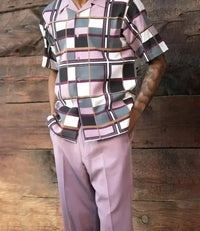 Trendy Harajuku two-piece set with 3D print for men – Kenji-Multicolored-S-State of Style