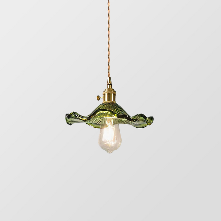 Trendy Hibiscus Flower Pendant Lamp - FlowerLite-Green-D23cm*H12cm-State of Style