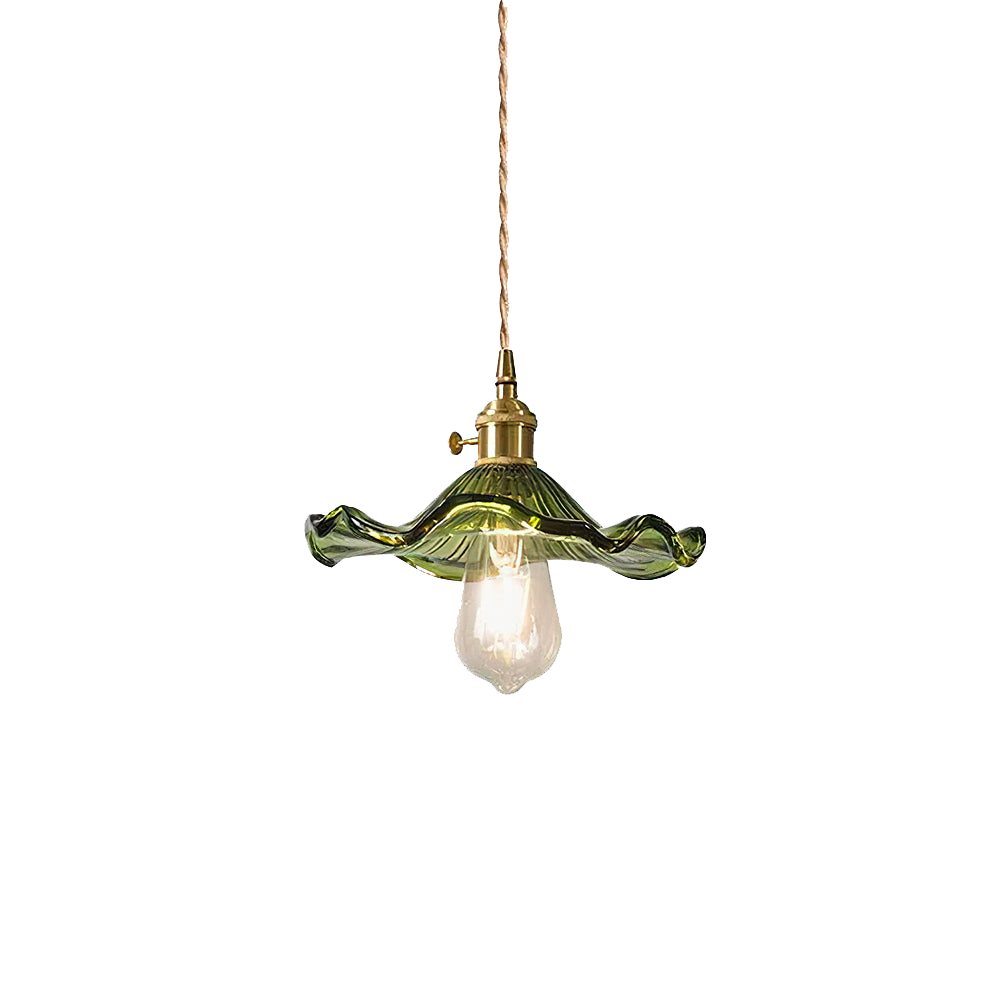 Trendy Hibiscus Flower Pendant Lamp - FlowerLite-Green-D23cm*H12cm-State of Style