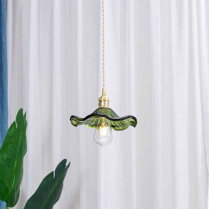 Trendy Hibiscus Flower Pendant Lamp - FlowerLite-Green-D23cm*H12cm-State of Style