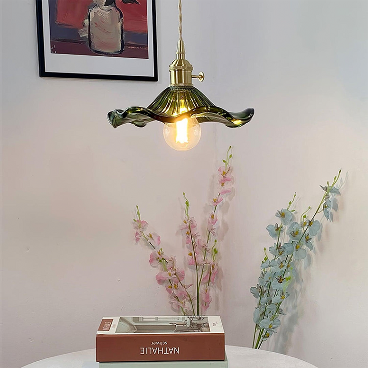Trendy Hibiscus Flower Pendant Lamp - FlowerLite-Green-D23cm*H12cm-State of Style