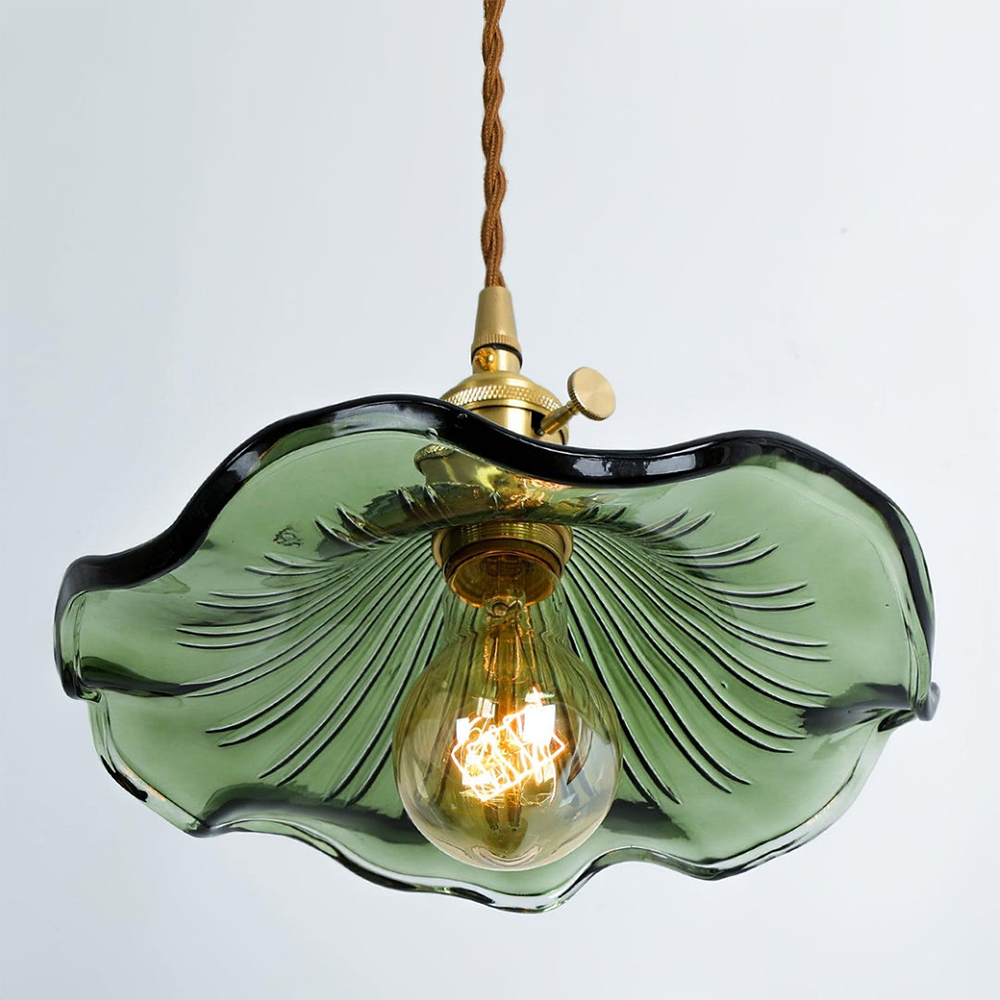 Trendy Hibiscus Flower Pendant Lamp - FlowerLite-Green-D23cm*H12cm-State of Style