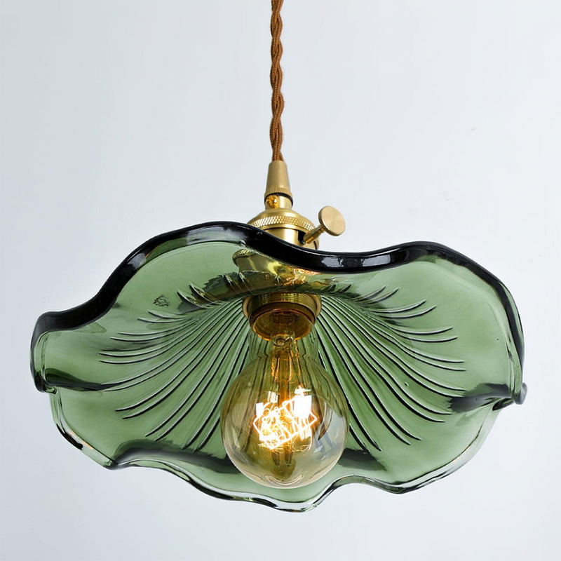 Trendy Hibiscus Flower Pendant Lamp - FlowerLite-Green-D23cm*H12cm-State of Style