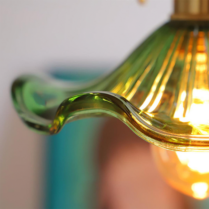 Trendy Hibiscus Flower Pendant Lamp - FlowerLite-Green-D23cm*H12cm-State of Style