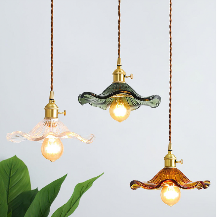 Trendy Hibiscus Flower Pendant Lamp - FlowerLite-Green-D23cm*H12cm-State of Style
