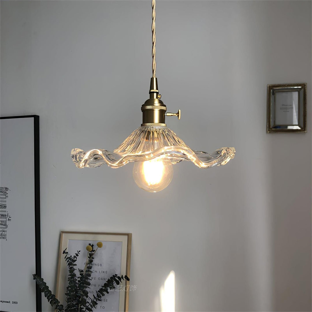Trendy Hibiscus Flower Pendant Lamp - FlowerLite-Transparent White-D23cm*H12cm-State of Style