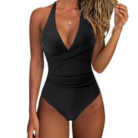 Trendy high-waisted swimwear with push-up effect – Melina-Black-S-State of Style