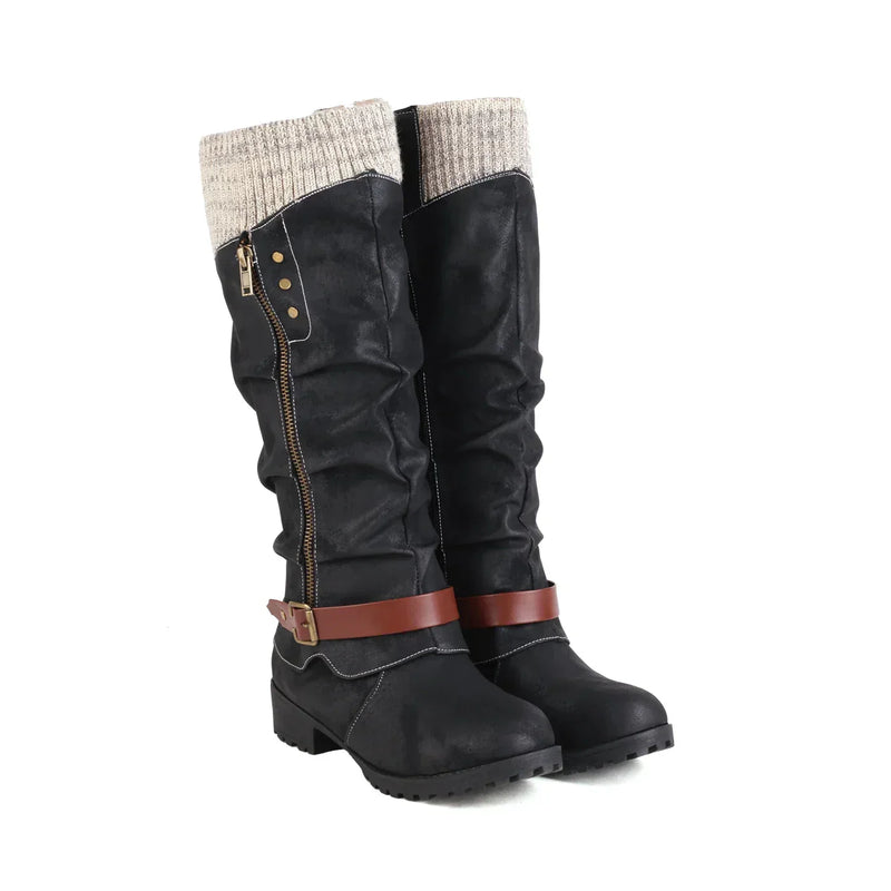 Trendy High Women's Boots - Isabella-Black-5-State of Style