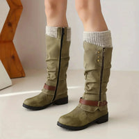 Trendy High Women's Boots - Isabella-Green-5-State of Style