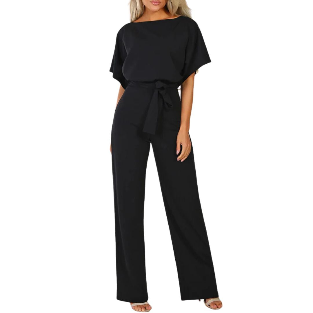 Trendy Jumpsuit | Lucille Design | Stylish and Comfortable-Black-S-State of Style