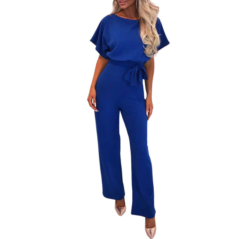 Trendy Jumpsuit | Lucille Design | Stylish and Comfortable-Blue-S-State of Style