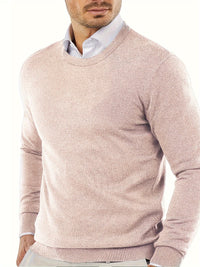 Trendy Knitted Crew Neck Jumper – Dante-Black-S-State of Style