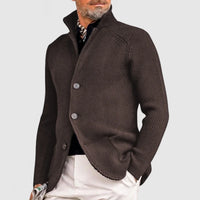 Trendy Knitted Men's Gilet with Pockets - Oscar-Brown-S-State of Style