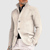 Trendy Knitted Men's Vest with Pockets - Oscar-Dark Blue-S-State of Style