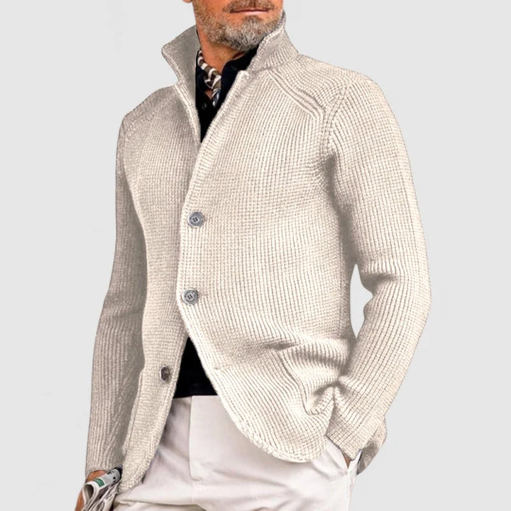 Trendy Knitted Men's Vest with Pockets - Oscar-Dark Blue-S-State of Style