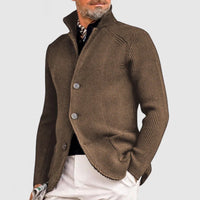 Trendy Knitted Men's Vest with Pockets - Oscar-Dark Blue-S-State of Style