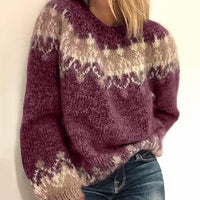 Trendy Knitted Sweater for Women - Sophie-Red-S-State of Style