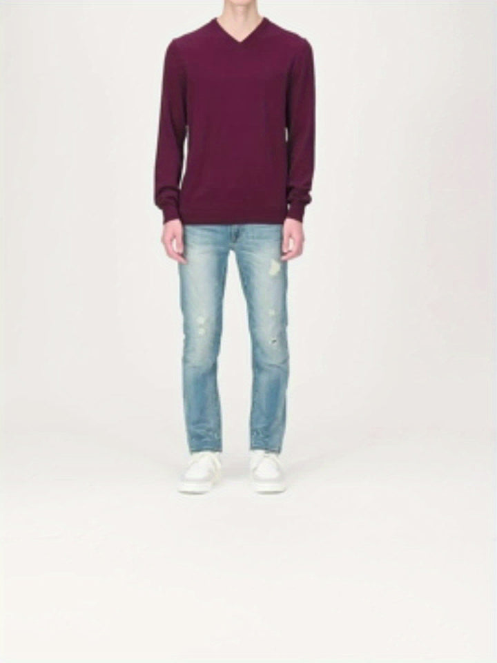 Trendy Knitted Sweater with Round Neck - Dante-Black-S-State of Style