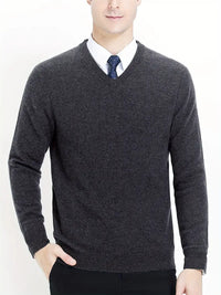 Trendy Knitted Sweater with Round Neck - Dante-Dark grey-S-State of Style