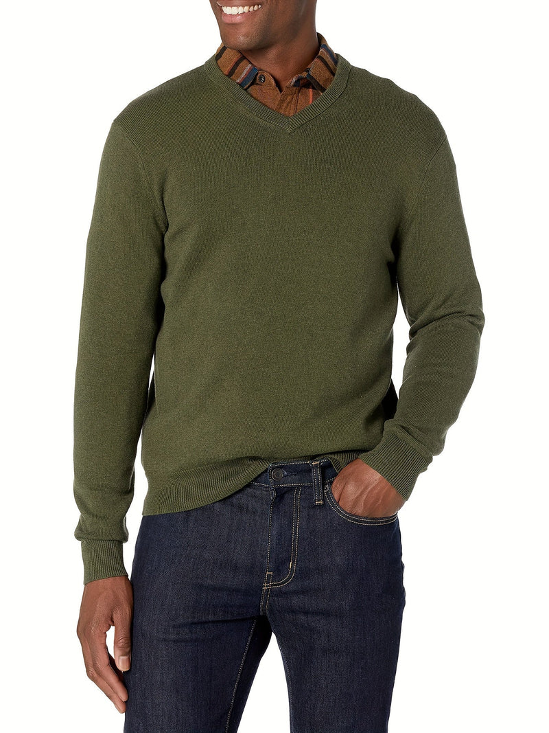 Trendy Knitted Sweater with Round Neck - Dante-Green-S-State of Style