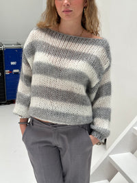 Trendy Knitted Women's Sweater - Aurelia-Blue-XS/S-State of Style