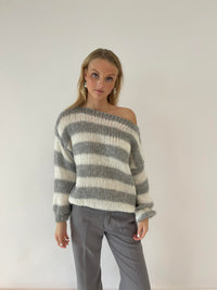 Trendy Knitted Women's Sweater - Aurelia-Blue-XS/S-State of Style