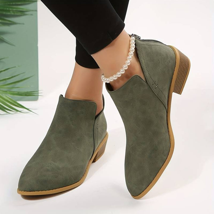 Trendy Ladies Ankle Boots - Iris-Green-3.5-State of Style