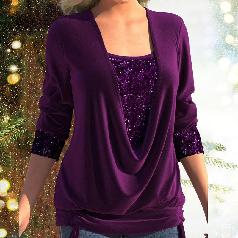 Trendy Ladies Blouse – Elin-Purple-S-State of Style