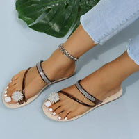 Trendy Ladies Sandals with Unique Snowflake Detail – Arluna-Gold-3-State of Style