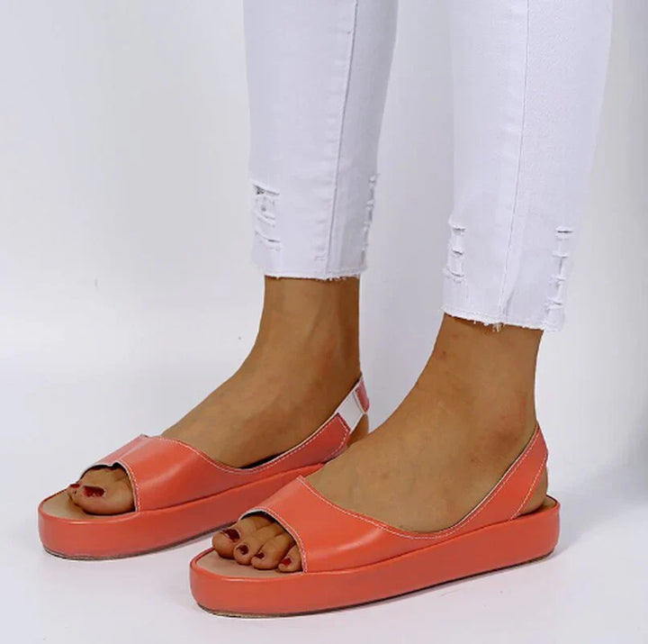 Trendy Ladies Sandals – Zivah-Orange-3-State of Style