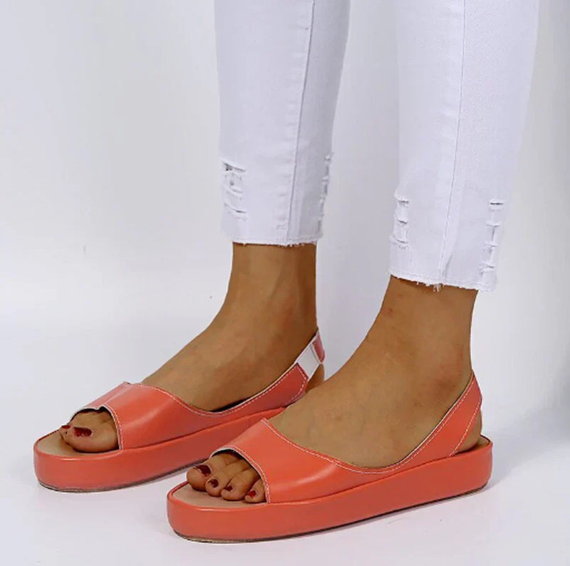 Trendy Ladies Sandals – Zivah-Orange-3-State of Style