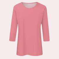 Trendy Ladies Shirt with Long Sleeves - Livia-Pink-S-State of Style