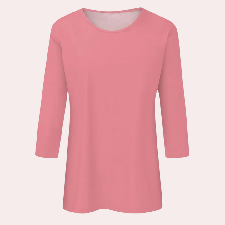 Trendy Ladies Shirt with Long Sleeves - Livia-Pink-S-State of Style