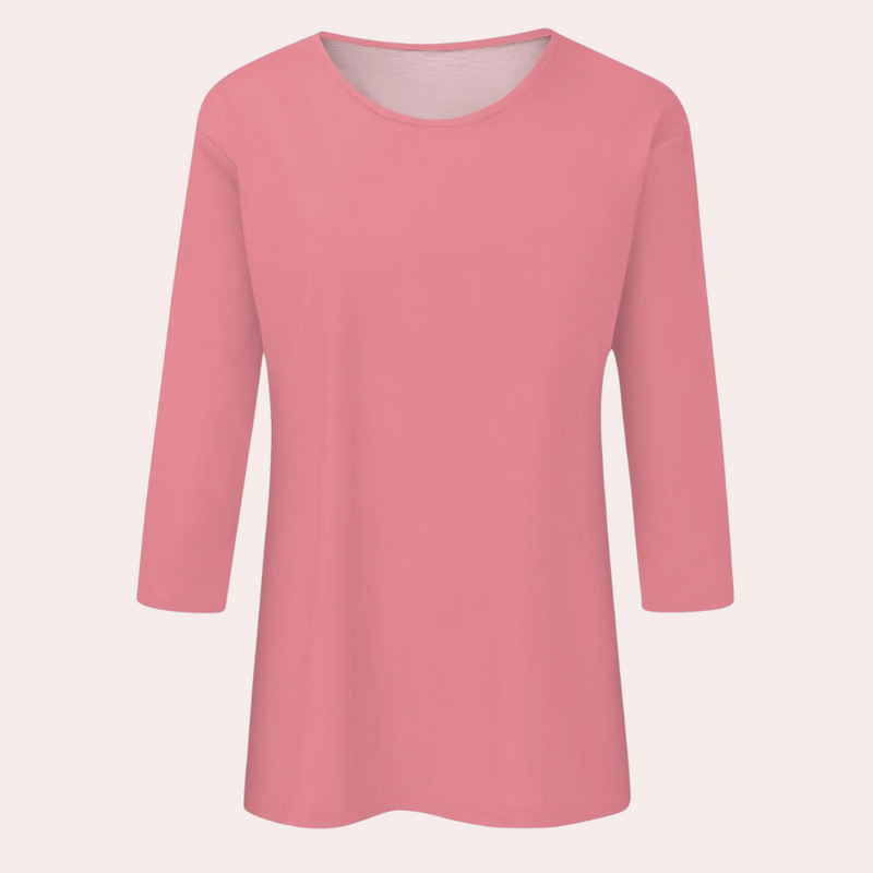 Trendy Ladies Shirt with Long Sleeves - Livia-Pink-S-State of Style