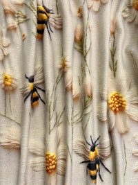 Trendy Ladies Sweater with Bee Pattern - Sophie-Apricot-S-State of Style