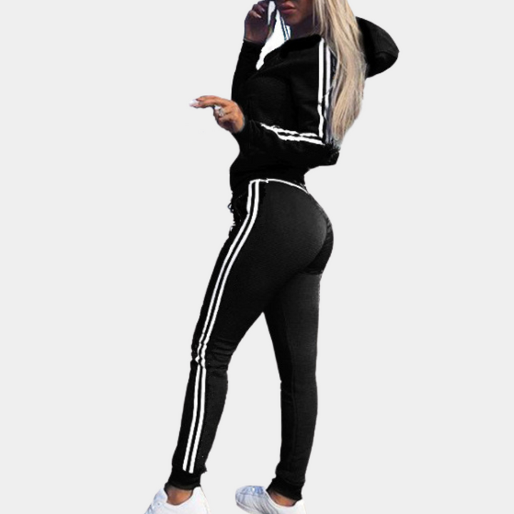 Trendy Ladies' Tracksuit - Mila-Black-XS-State of Style