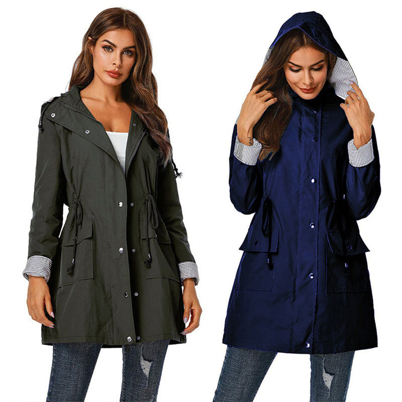 Trendy Ladies Windbreaker - Viviane-Black-S-State of Style