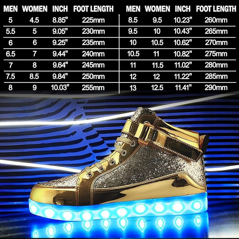 Trendy LED Sneakers with Rechargeable Lights - LumaBoost-Black-4-State of Style