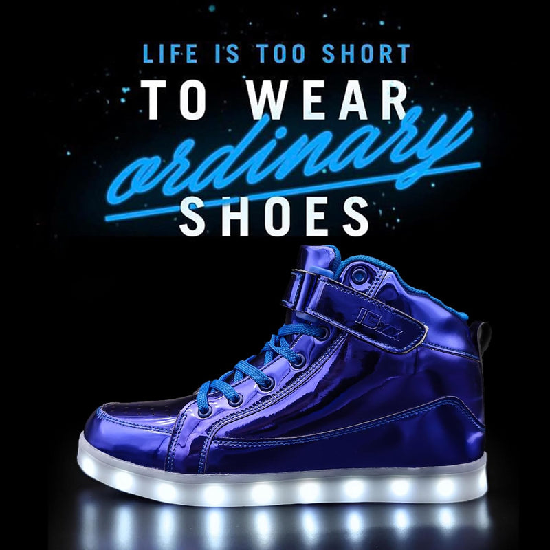 Trendy LED Sneakers with Rechargeable Lights - LumaBoost-Black-4-State of Style