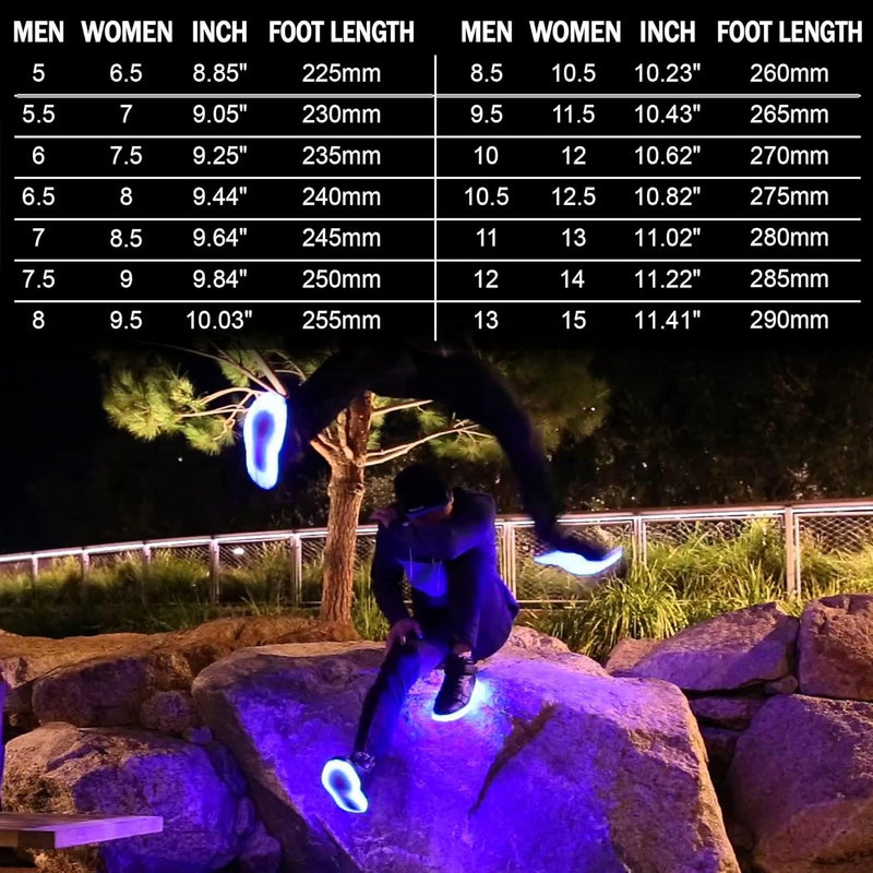 Trendy LED Sneakers with Rechargeable Lights - LumaBoost-Black-4-State of Style