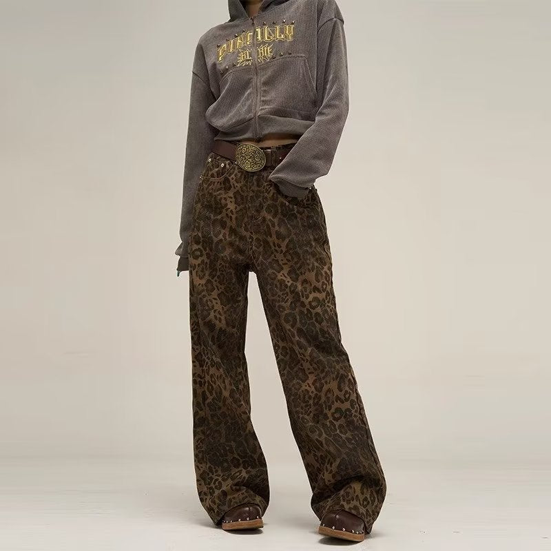 Trendy Leopard Print Jeans - Layla-Leopard-S-State of Style