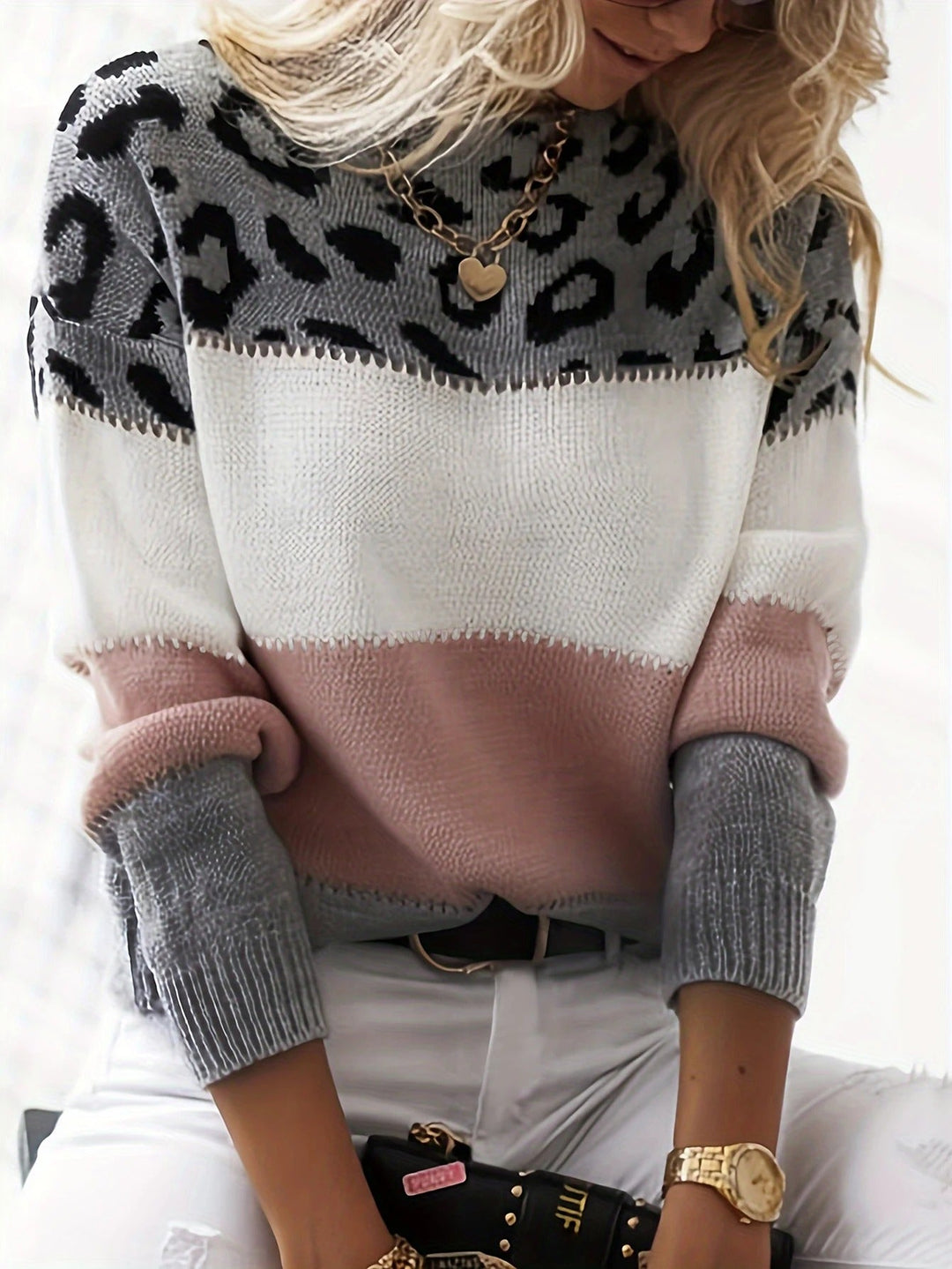 Trendy Leopard Print Sweater - Laura-Brown-S-State of Style