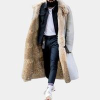 Trendy Long Warm Winter Coat for Men - Matteo-Blue-S-State of Style