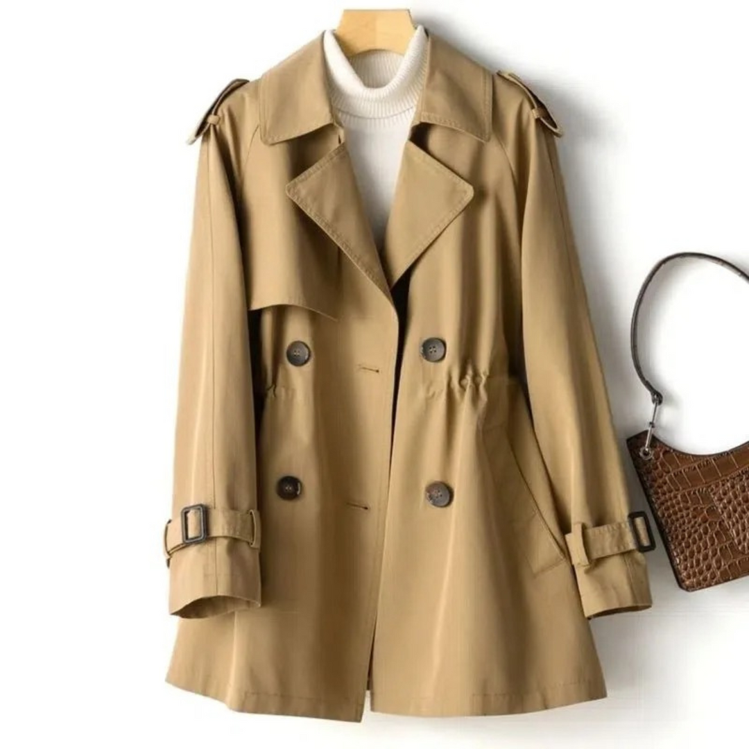 Trendy Long Women's Trench Coat - Mila-Brown-M-State of Style