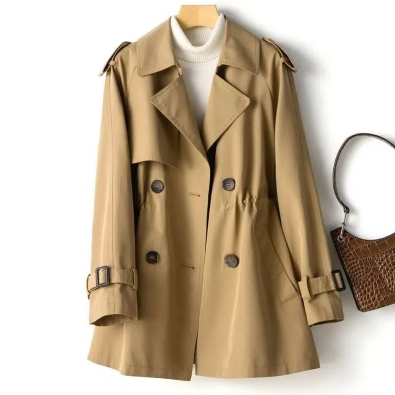 Trendy Long Women's Trench Coat - Mila-Brown-M-State of Style