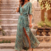 Trendy Maxi Wrap Dress for Summer - Vera-Green-S-State of Style