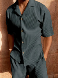 Trendy Men’s Corduroy Shorts – Mauro-Dark grey-S-State of Style