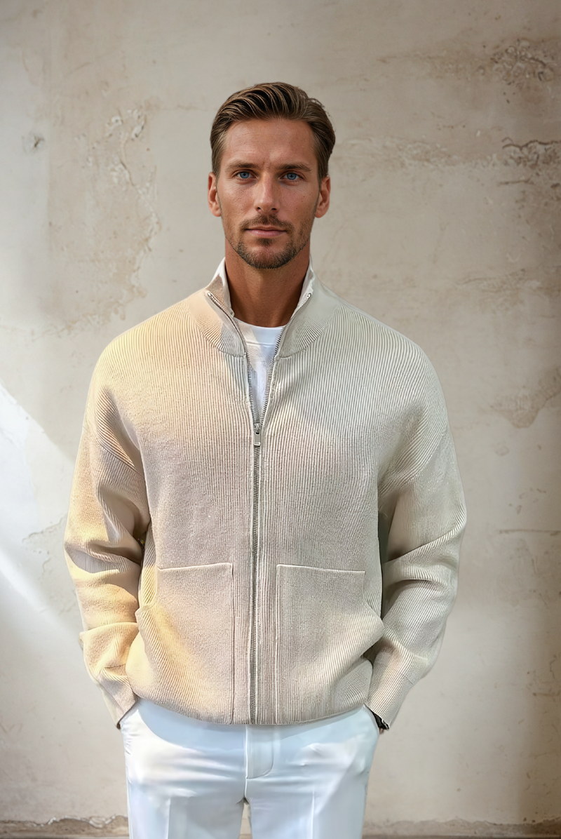 Trendy Men's Jumper - Dean-Apricot-M-State of Style