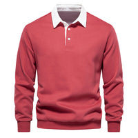 Trendy Men's Polo Pullover - James-Red-S-State of Style